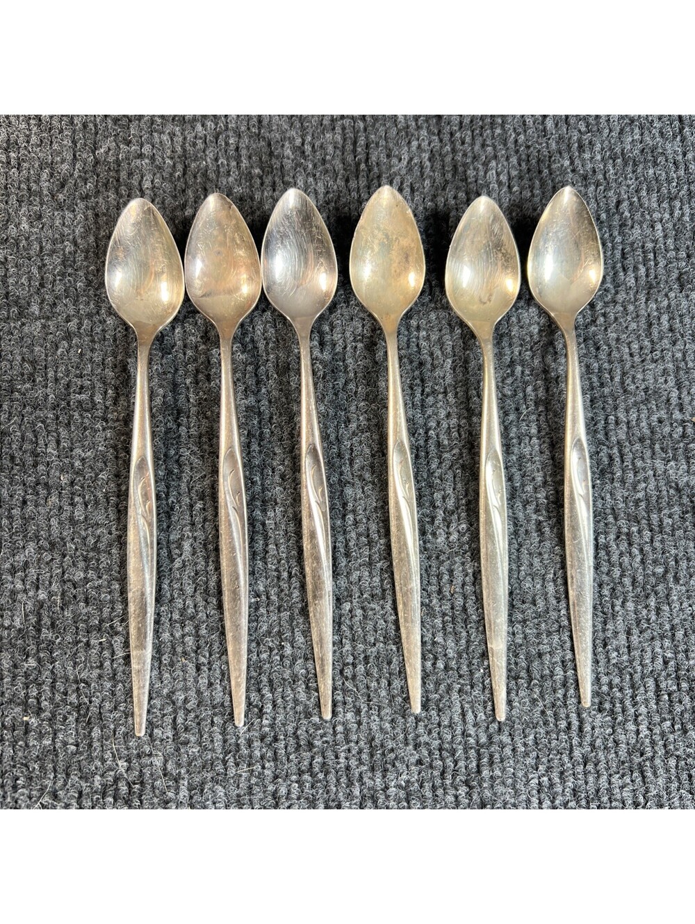 Oneida Community stainless flatware  Of 6 ice Tea Spoons